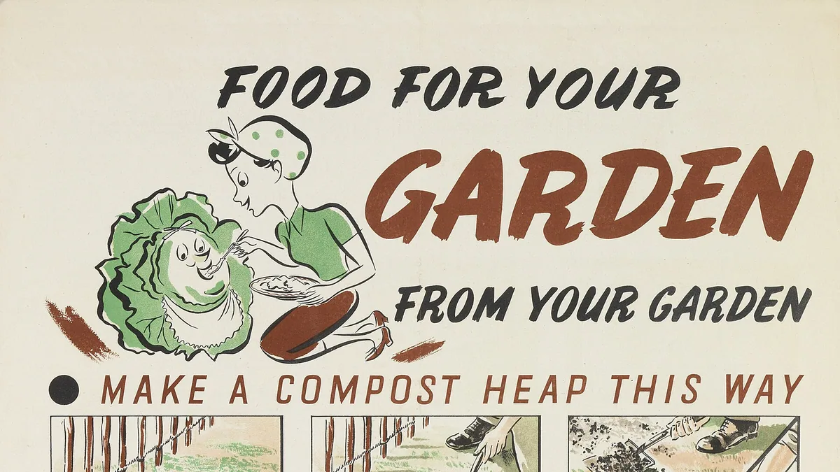 Compost maken: de complete gids — illustratie bij artikel in categorie bodem composteren op EcoTuinen, de Nederlandse kennisbank voor ecologisch tuinieren.